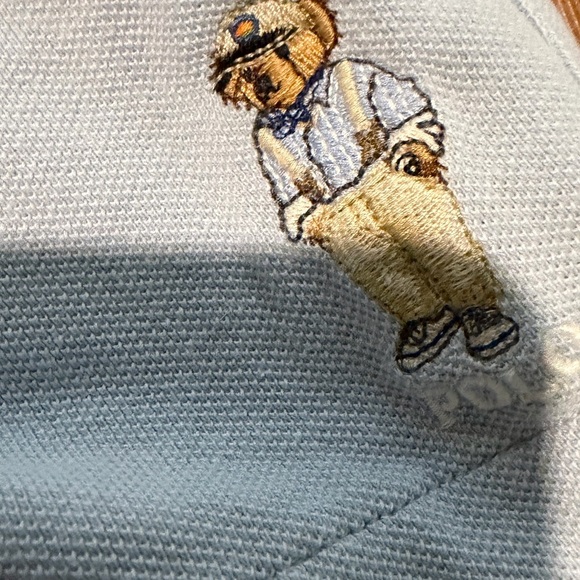Polo by Ralph Lauren Kids Light Blue Shorts Embroidered Bear Size M - Picture 3 of 5